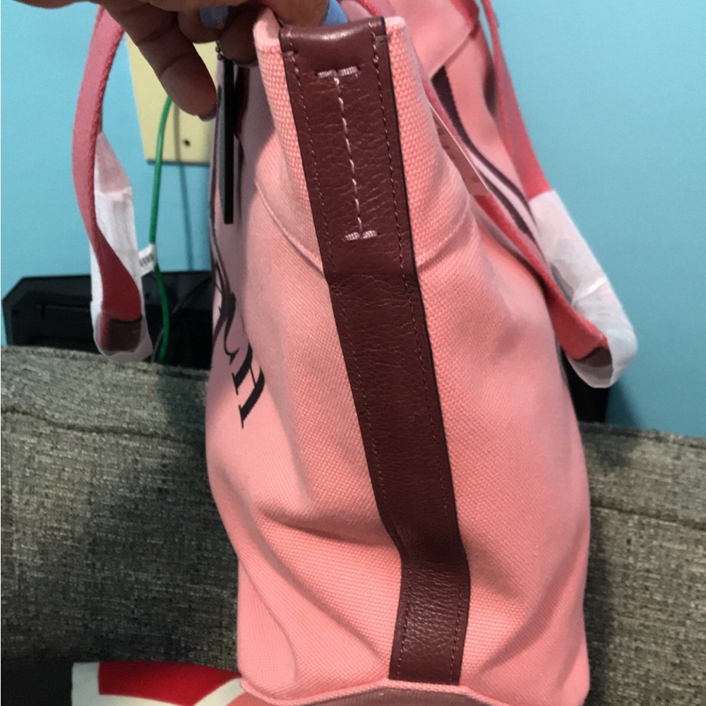 Coach leather & canvas tote - Picture 4 of 8
